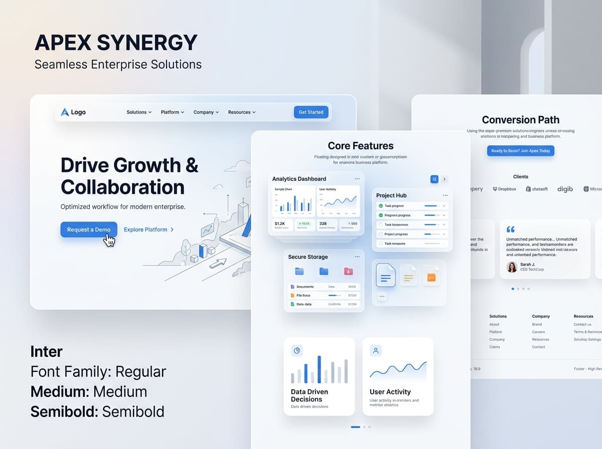 Web Interfaces Built Around Clarity & Conversion
