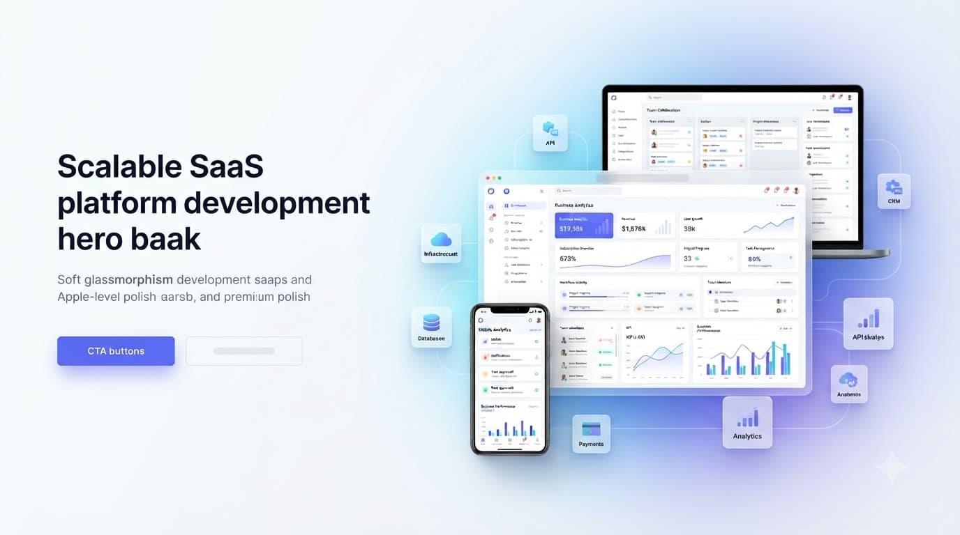 SaaS platform dashboard with analytics, subscriptions and team management modules