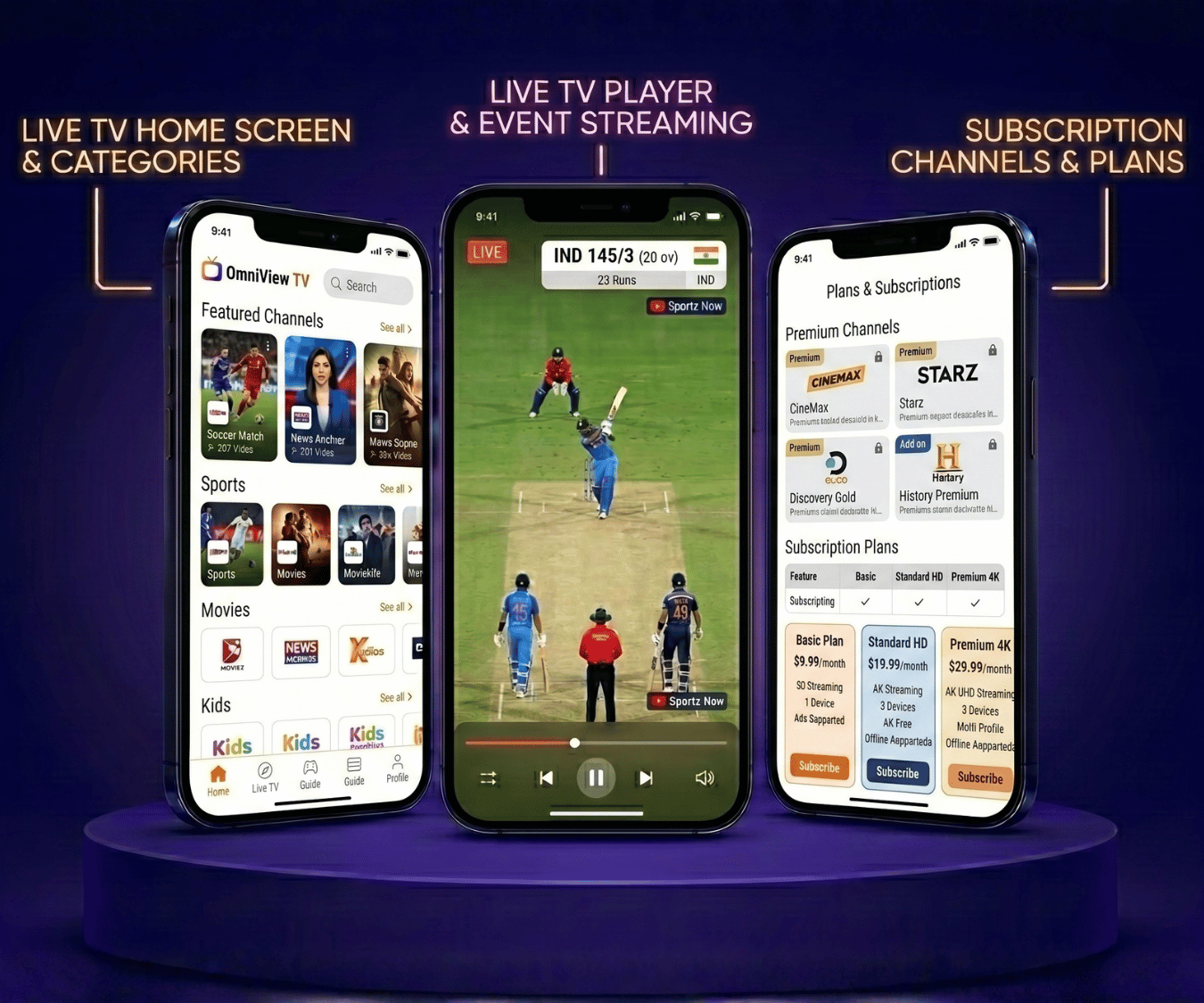 Live TV App Development