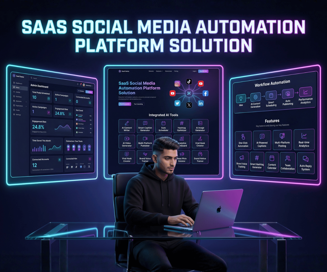 Social Media Automation Saas Platform Solution