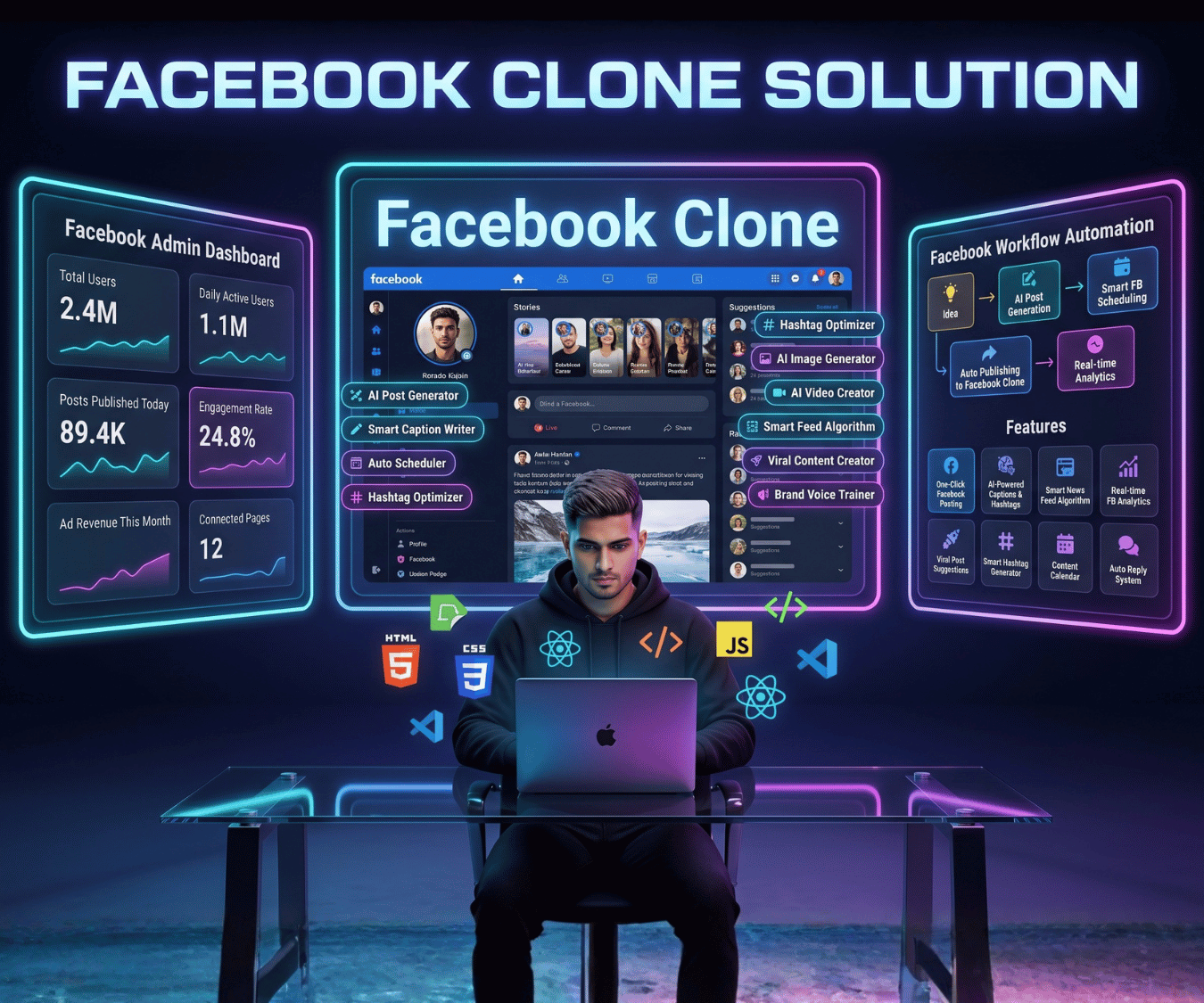 Facebook Clone Solution